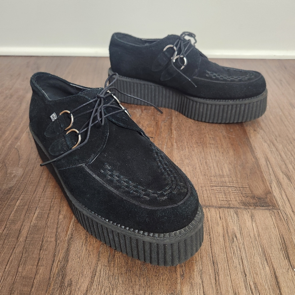 T.U.K. Black Suede Viva Mondo Creepers